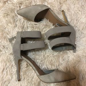 Steve Madden gray heels